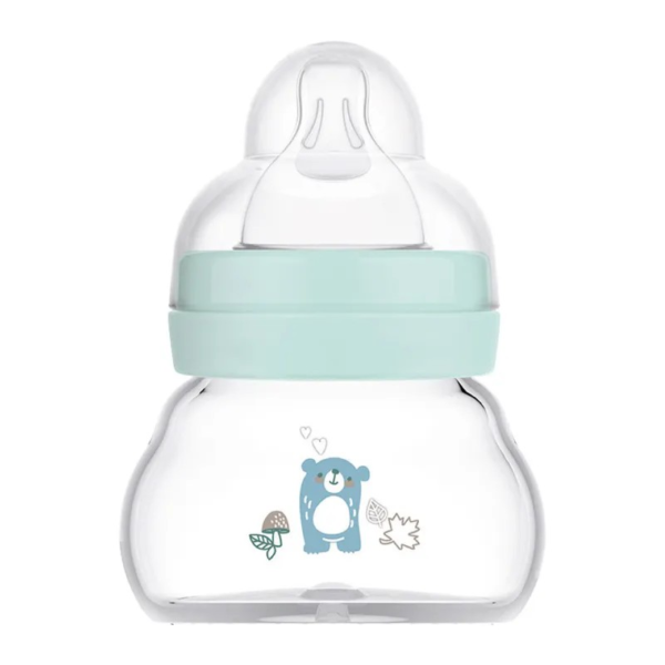 MAM Feel Good 90ml Forest - Glass Baby Bottle Premium Glass Bottle - with matt finish - Image 2